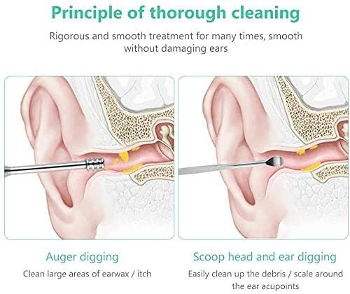 Earwaxio™ 6 Pieces Stainless Steel Ear Wax Removal Kit